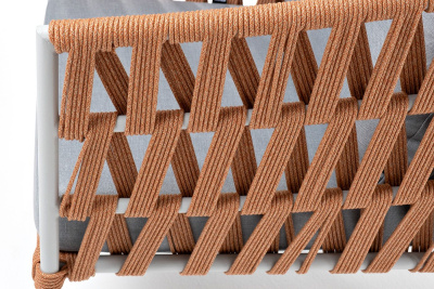 Кресло 4SIS Диего Цвет: светло-серый (RAL7035) шагрень, оранжевый меланж, светло-серый