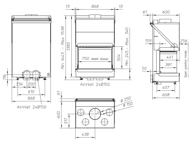 Топка Metalfire Ultime D MF 800-50 WHE 3S