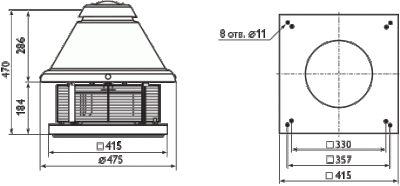Дымосос Turbocamino