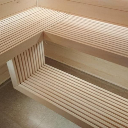 Баня из липы. Банная печь Везувий