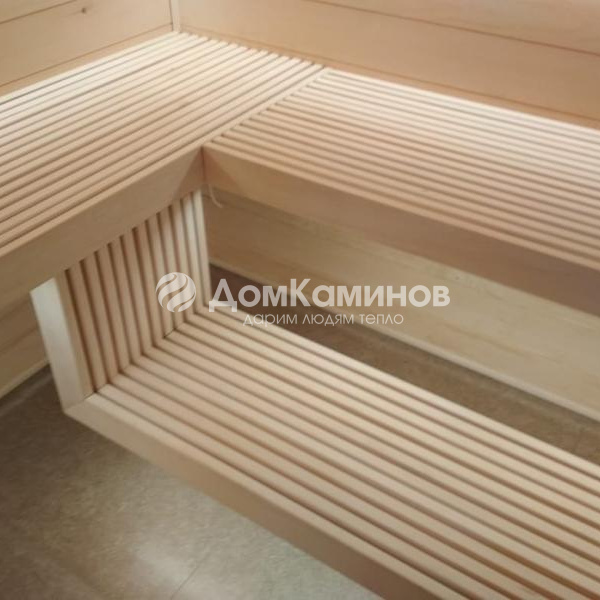 Баня из липы. Банная печь Везувий