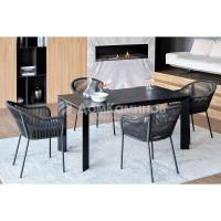 Обеденная группа 4SIS Венето 4-местная со стульями Лион Цвет: серый гранит, темно-серый