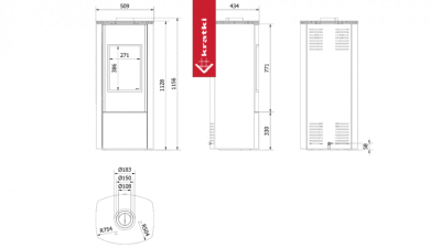 Газовая печь Kratki Pro KOZA ENYO GAZ (балонный газ) Газовая печь Kratki Pro KOZA ENYO GAZ (балонный газ)