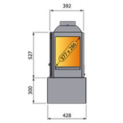 Отопительная печь Liseo Castiron LCI 5 GFLR Stove, два боковых стекла Отопительная печь Liseo Castiron LCI 5 GFLR Stove, два боковых стекла