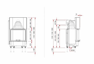 Каминная топка Schmid Pano 6757 h