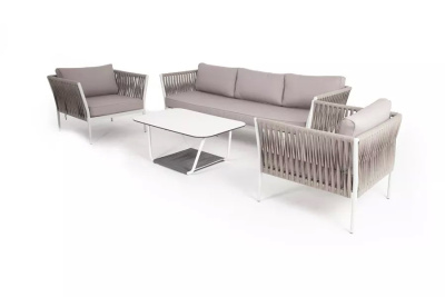 Лаунж-зона 4SIS Касабланка на 5 персон из роупа Цвет: бежевый Лаунж-зона 4SIS Касабланка на 5 персон из роупа Цвет: бежевый