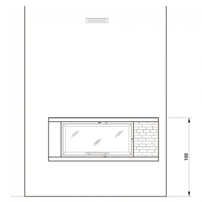 Каминная облицовка Palazzetti Dover, под Mbl 16:9 front Каминная облицовка Palazzetti Dover, под Mbl 16:9 front