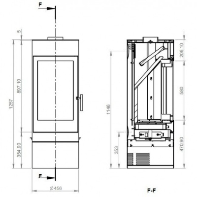 Печь-камин Ember Sofia 552 XL Печь-камин Ember Sofia 552 XL