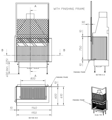 Топка Metalfire Universal MF 1050-75 W 2S R