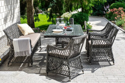 Обеденная группа 4SIS Катания на 6 персон Цвет: графит Обеденная группа 4SIS Катания на 6 персон Цвет: графит