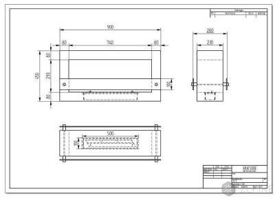 Биокамин QUARTER 900