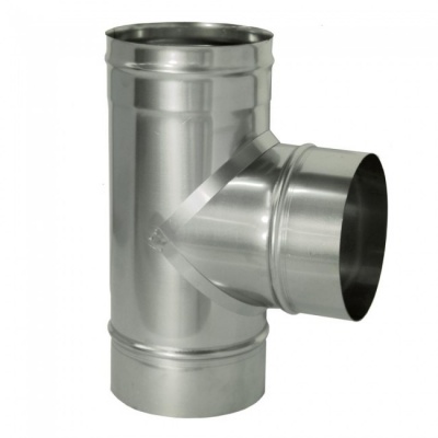 Тройник Дымок 0.8 мм, 90, d=300 мм Тройник Дымок 0.8 мм, 90, d=300 мм