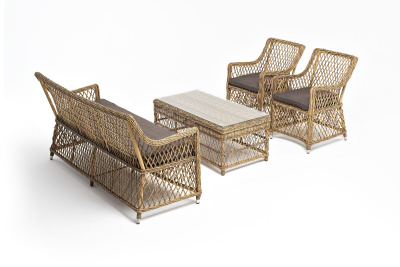 Лаунж-зона 4SIS Асти на 4 персоны Цвет: соломенный