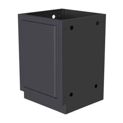 Тумба универсальная с дверцей и полкой 460 Черная