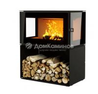АСТОВ Печь-камин КУБ 800 3С на дровнике