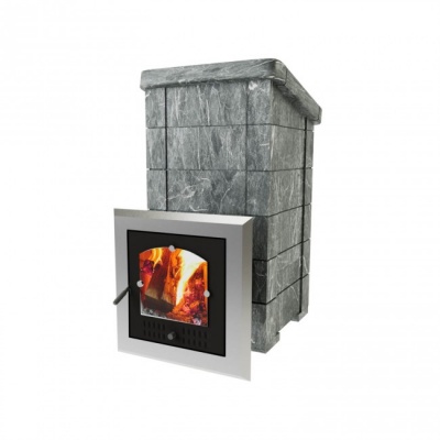 Печь для бани дровяная ИнжКомЦентр ВВД Сударушка Семейная РК в талькохлорите (без фаски)