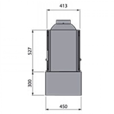 Отопительная печь Liseo Castiron LCI 5 GDF Table, двусторонняя Отопительная печь Liseo Castiron LCI 5 GDF Table, двусторонняя