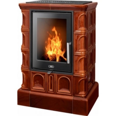 Печь-камин ABX BRITANIA EXclusive, кафельный цоколь - вставка Orion (коричневый) Печь-камин ABX BRITANIA EXclusive, кафельный цоколь - вставка Orion (коричневый)