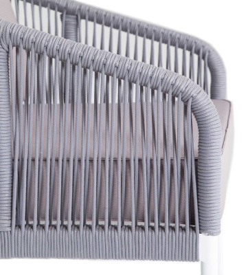 Лаунж-зона 4SIS Канны 4-местная из роупа со столиком Канны Цвет: светло-серый