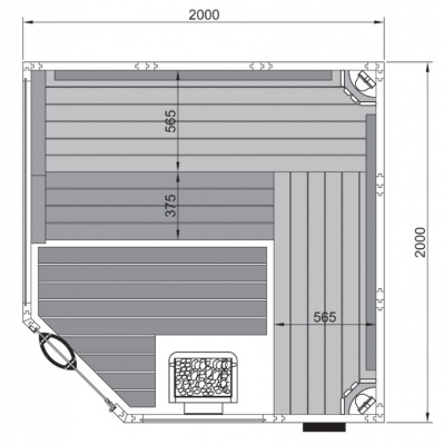 Сауна Элит Классика 8 Сауна Элит Классика 8