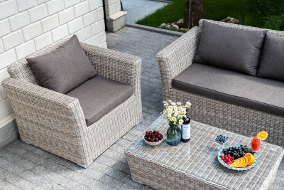 Комплект садовой мебели 4SIS Капучино Сингл Цвет: бежевый Комплект садовой мебели 4SIS Капучино Сингл Цвет: бежевый