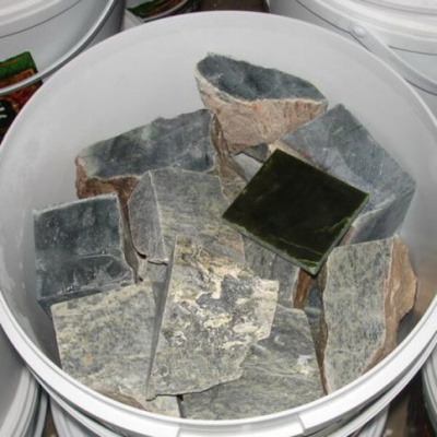 Камни для бани Нефрит 10 кг.