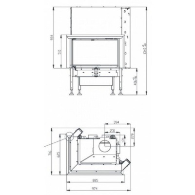 Каминная топка BeF Trend V8 CL/CP