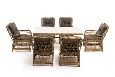 Обеденная группа 4SIS Цесена Цвет: соломенный Обеденная группа 4SIS Цесена Цвет: соломенный