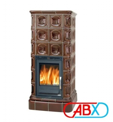 Печь-камин ABX KALEDONIE K, с теплообменником (коричневый) Печь-камин ABX KALEDONIE K, с теплообменником (коричневый)