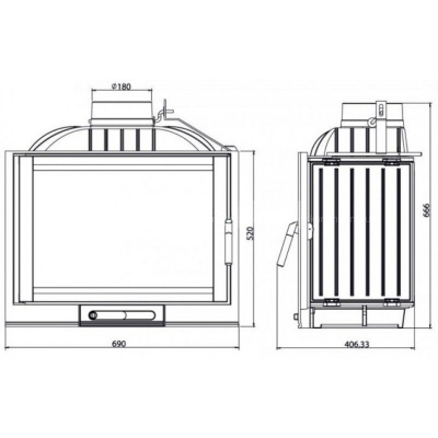 Каминная топка Nordflam Capri
