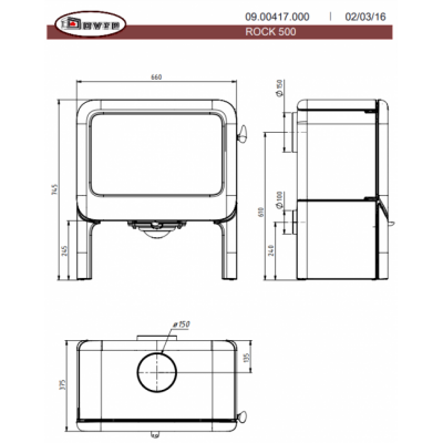 Печь-камин Dovre ROCK500TB/E12 Печь-камин Dovre ROCK500TB/E12