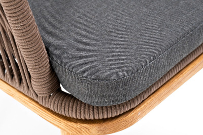 Стул из роупа 4SIS Марсель Цвет: дуб, коричневый, темно-серый