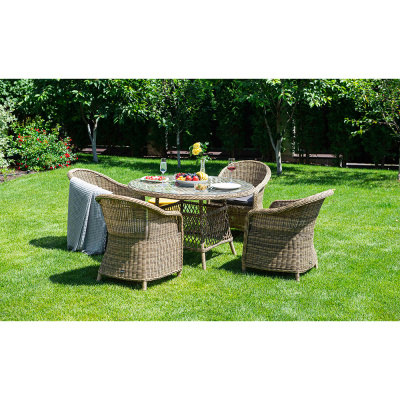 Обеденная группа 4SIS Равенна Цвет: соломенный