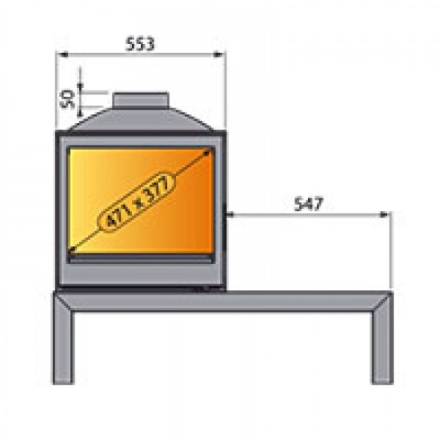Отопительная печь Liseo Castiron LCI 5 G4 Table Отопительная печь Liseo Castiron LCI 5 G4 Table