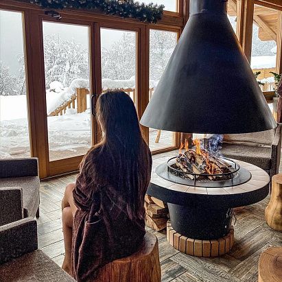 Центральный камин Fireline Dome