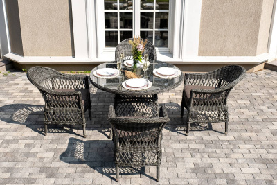 Обеденная группа 4SIS Дольче Цвет: графит Обеденная группа 4SIS Дольче Цвет: графит