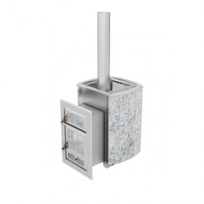 Печь для бани дровяная ИнжКомЦентр ВВД Чародейка серпентинит бархат