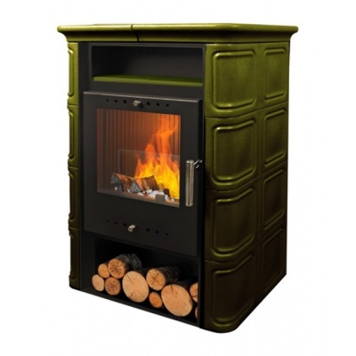 Печь-камин Nordflam VERA Зеленая