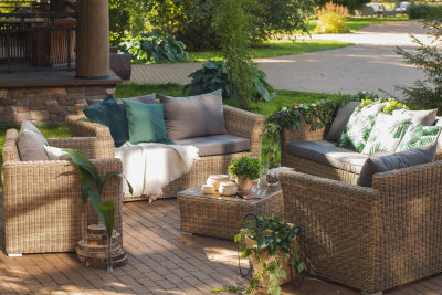 Комплект садовой мебели 4SIS Капучино Дабл Цвет: соломенный