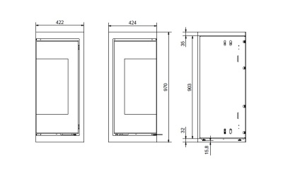 Каминная топка RAIS Q-Be insert R/L Каминная топка RAIS Q-Be insert R/L