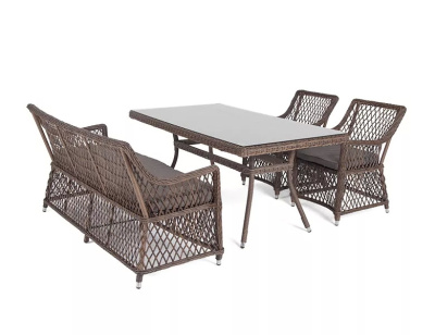 Обеденная группа 4SIS Катания на 4 персоны Цвет: коричневый Обеденная группа 4SIS Катания на 4 персоны Цвет: коричневый