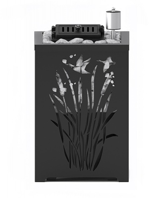 Печь для бани из нерж. стали Эверест INOX 15 (210) в кожухе