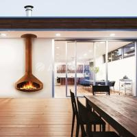 Камин Focus Paxfocus Outdoor, ржавая сталь