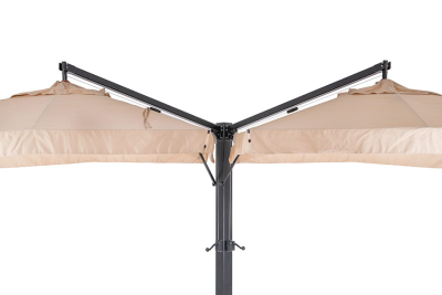 Двукупольный зонт 4SIS Рим два купола металлической опоре Двукупольный зонт 4SIS Рим два купола металлической опоре