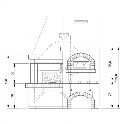 Каминная облицовка Palazzetti Todi Каминная облицовка Palazzetti Todi