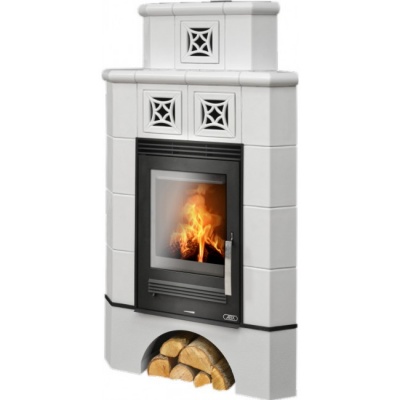 Печь-камин ABX Regina угловая (белый) Печь-камин ABX Regina угловая (белый)