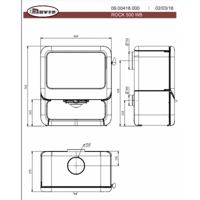 Печь-камин Dovre ROCK500WB Печь-камин Dovre ROCK500WB