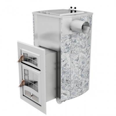 Печь для бани дровяная ИнжКомЦентр ВВД Чародейка Русский пар серпентинит бархат