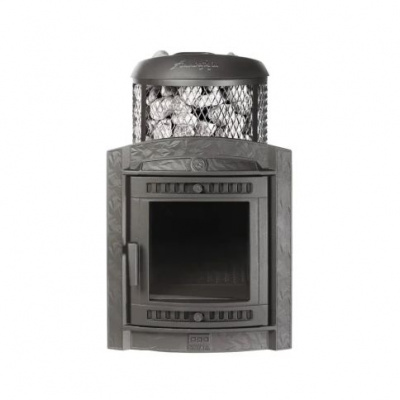 Банная печь Прометалл Атмосфера L с комбинированной облицовкой Жадеит наборный