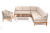 Модульная угловая лаунж-зона 4SIS Канны из роупа Цвет: дуб, бежевый Модульная угловая лаунж-зона 4SIS Канны из роупа Цвет: дуб, бежевый